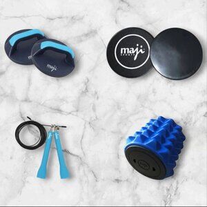 MAJI‎ SPORTS Strength Cardio Recovery Essentials Fitness Bundle Home Gym Travel